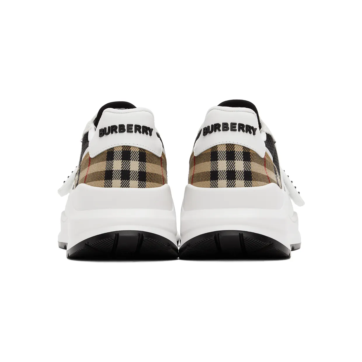Burberry White Vintage Check Low-Top Sneakers (8051839) (2)