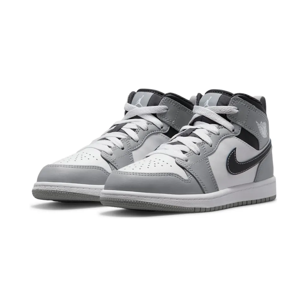 Air Jordan 1 Mid Light Smoke Grey (PS) (640734-078)