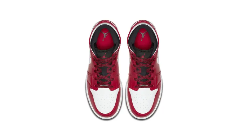 Jordan 1 Mid Chicago (GS) Gym Red/White-Black (554725-605)