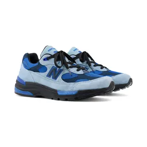 New Balance 992 - "Light Arctic Grey / Black / Blue Gemstone" (U992AR)