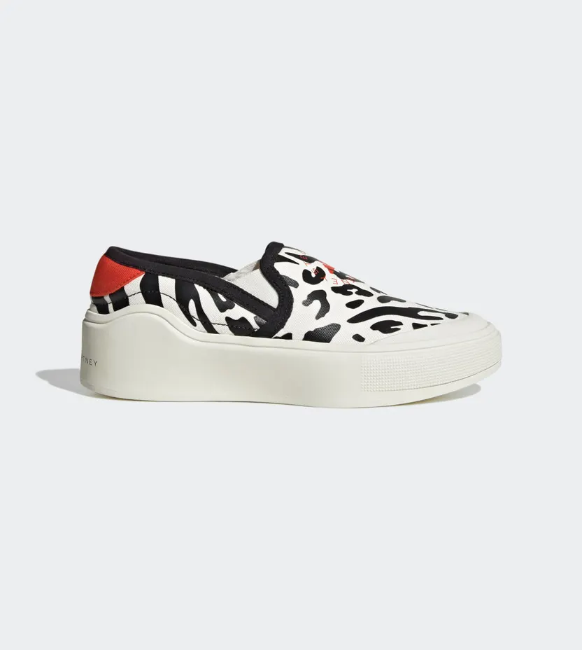 adidas adidas by Stella McCartney Court Slip-On Off White / Core Black / Burnt Cayenne-Smc (HP3210)