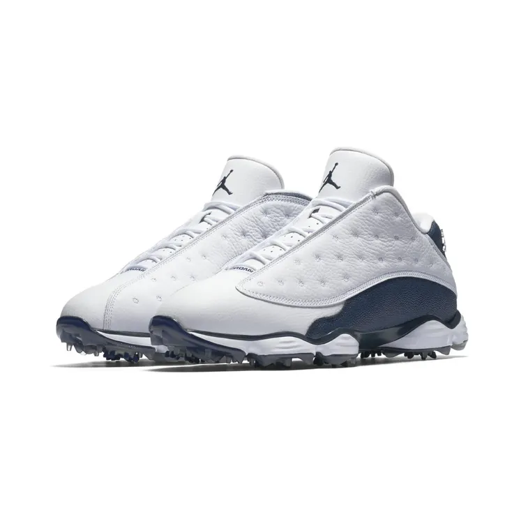 Jordan 13 Retro Golf “White / Navy Blue” (917719-100)