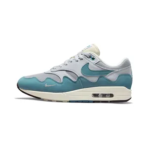 Nike x Patta Air Max 1 Waves “Metallic Silver / Pure Platinum / Coconut Milk / Noise Aqua” (DH1348-004)