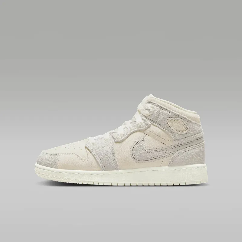 Jordan 1 Mid SE GS “Craft Pale Ivory” (FN7449-100)