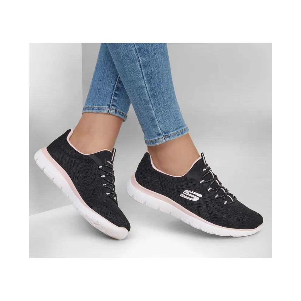 Skechers Summits – Artistry Chic CM “Black / Pink” (150119BKPK)