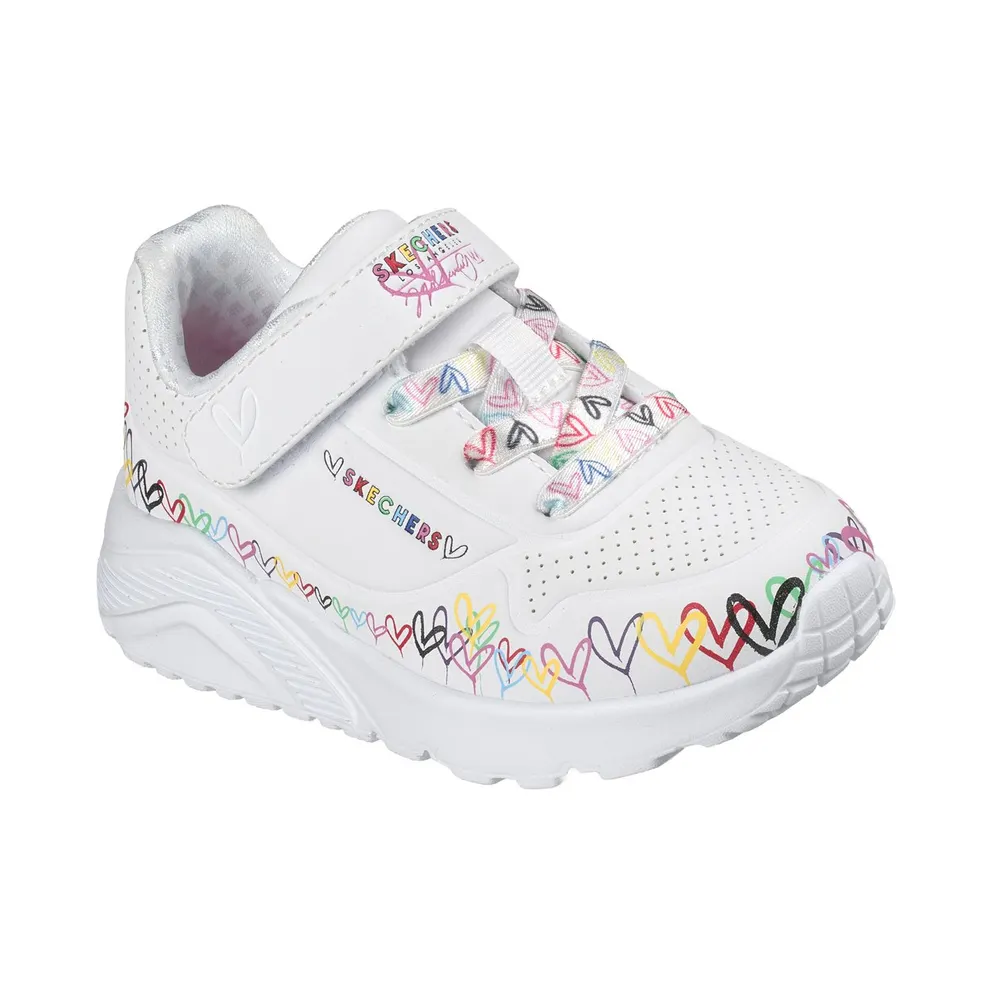 Skechers JGoldcrown: UNO Lite – Heart Craze Sneaker White