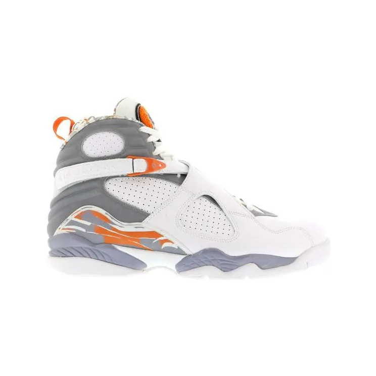 Air Jordan 8 Retro ‘Orange Blaze’ White/Stealth-Orange Blaze-Silver (305381-102)