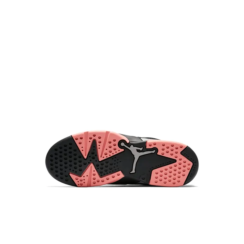 Jordan  6 Retro Low Sunblush (PS) Black/Sunblush-Metallic Silver (768884-022)