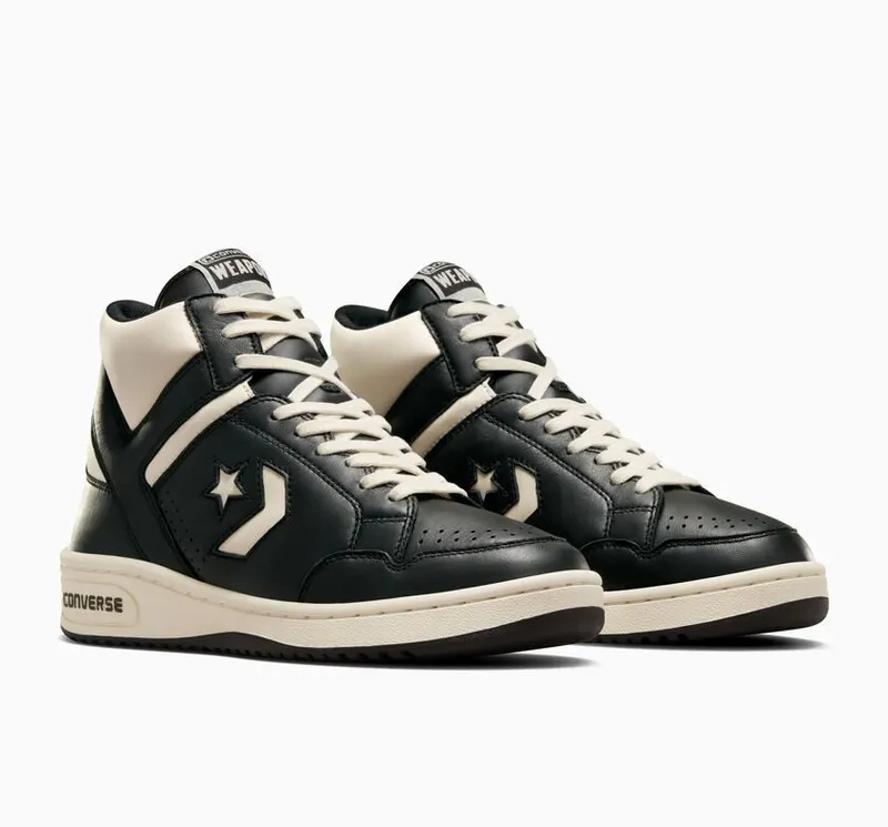 Converse Weapon Leather Black/Natural Ivory/Black (A04400C)