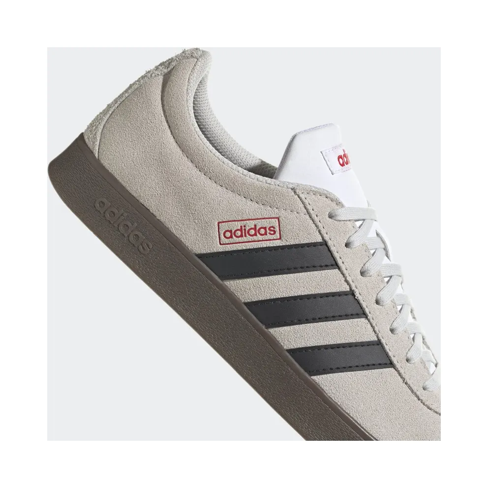 Adidas VL Court Lifestyle Skateboarding Suede Grey One / Core Black / Better Scarlet (HQ1802)