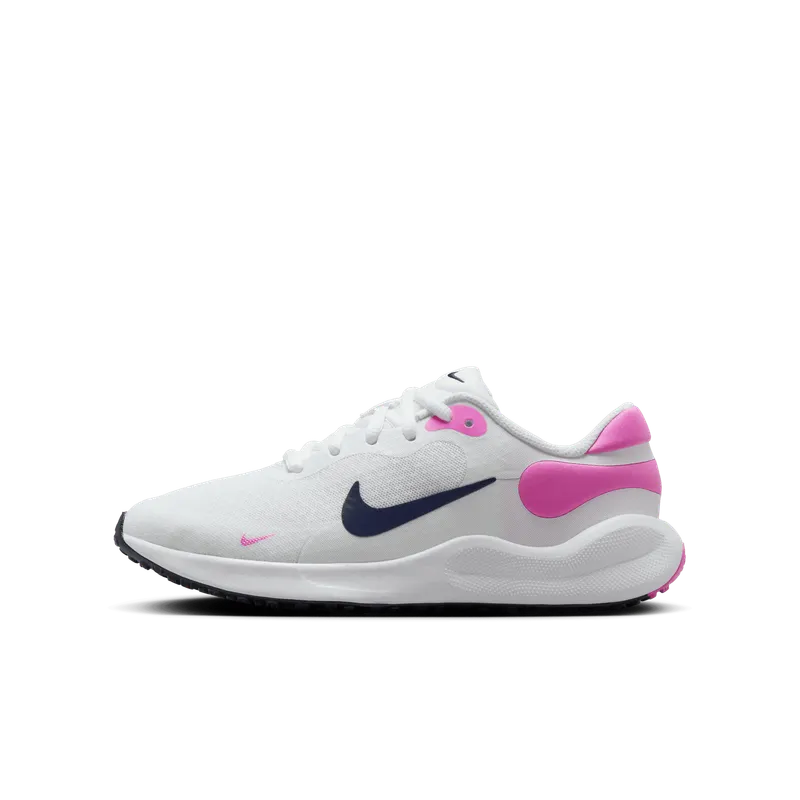 Nike Revolution 7 White Playful Pink Midnight Navy (FB7689-103)