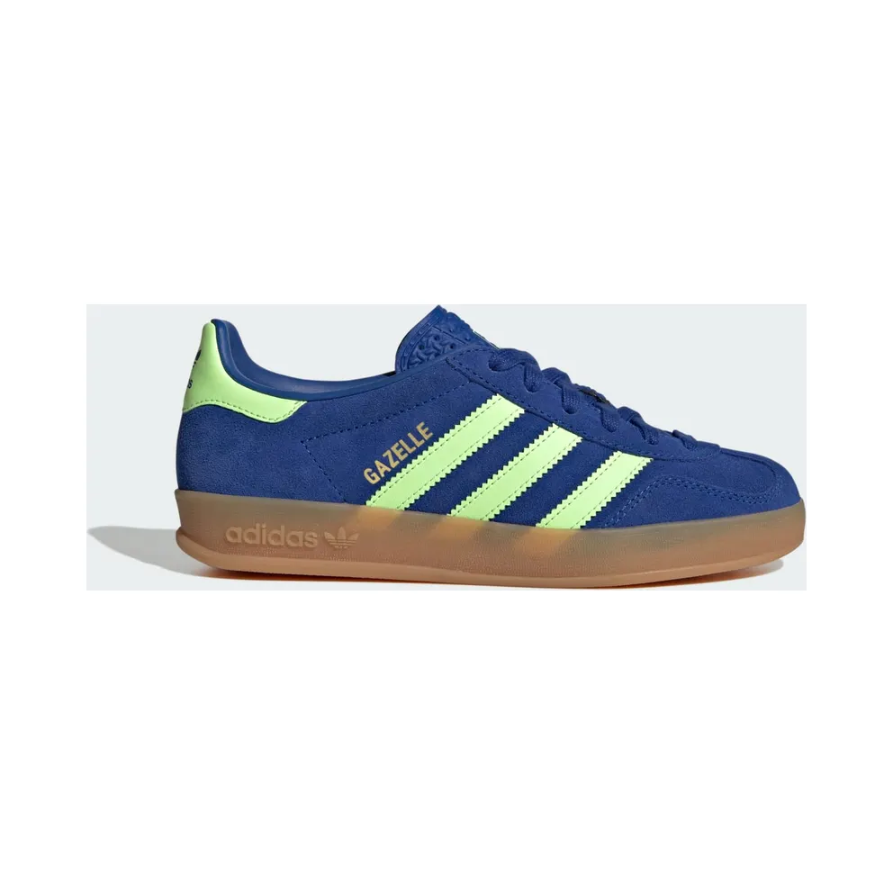 Adidas GAZELLE INDOOR Shoes Royal Blue / Green Spark / Gold Metallic (KI7176)