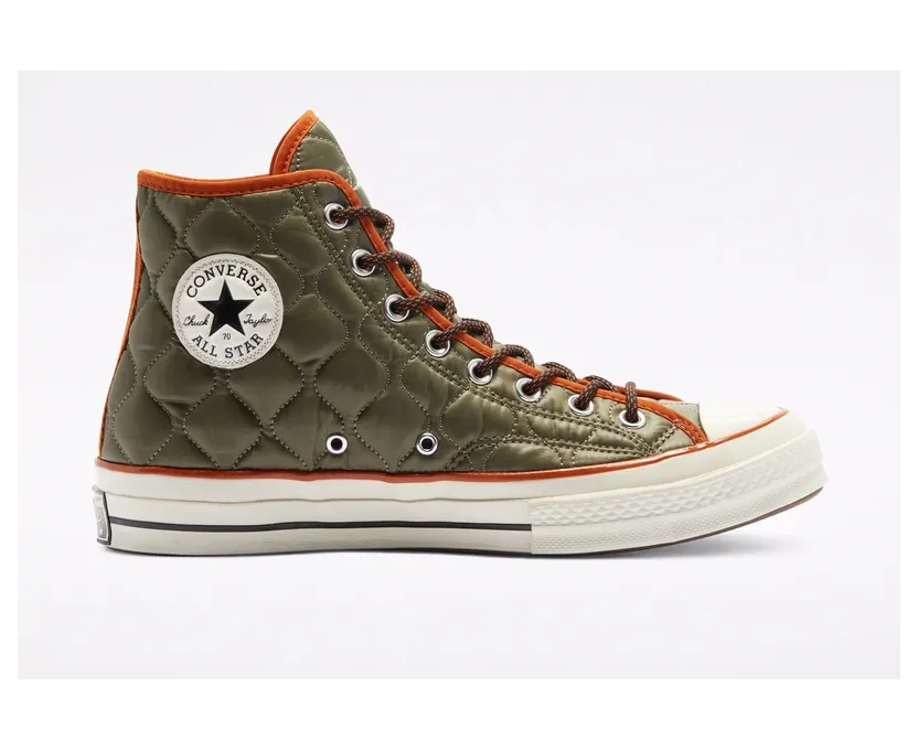 Converse Chuck 70 High ‘Quilted – Green Brown’ Green/Brown/Beige (169375C)