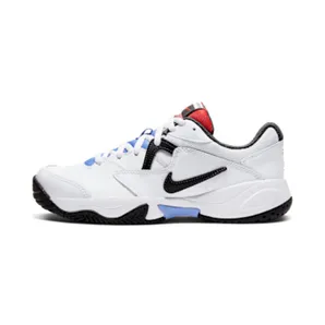 NikeCourt Lite 2 Hardcourt “White / Laser Crimson / Royal Pulse / Thunder Grey” (AR8838-103)