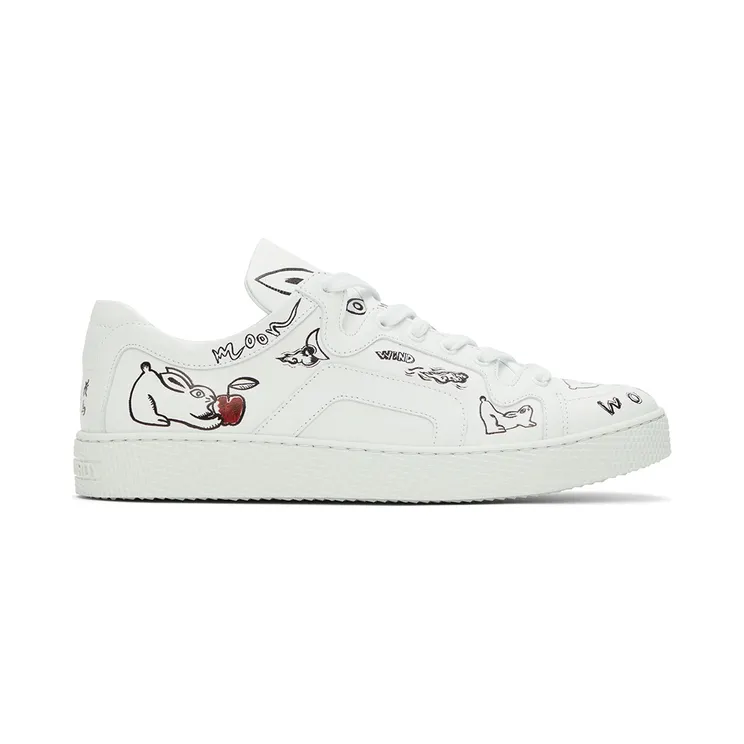 Pierre Hardy Shinsuke Kawahara Editon White Usagi 104 Sneakers (VX02)
