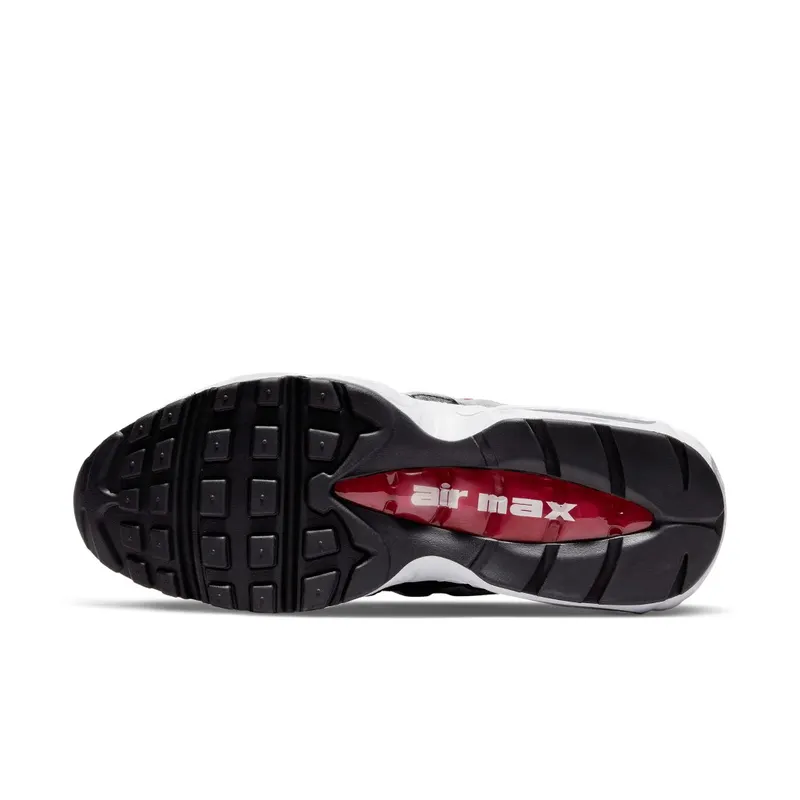 Nike Air Max 95 White Varsity Red Particle Gray (DQ3430-001)
