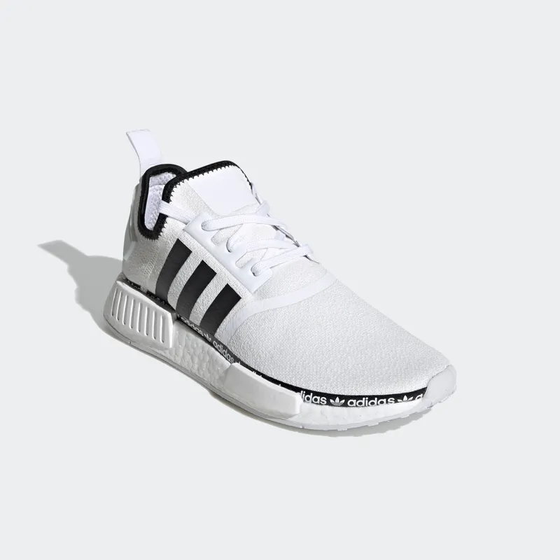 Adidas NMD_R1 ‘Logo Strip – Cloud White’ Cloud White/Core Black/Cloud White (FV8727)
