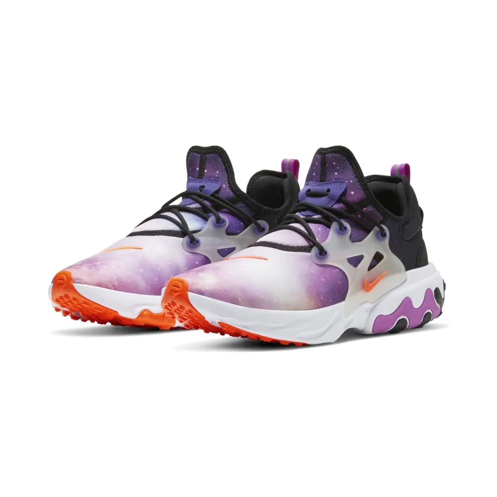 Nike React Presto Galaxy Black/White-Orange-Purple (CN7664-002)