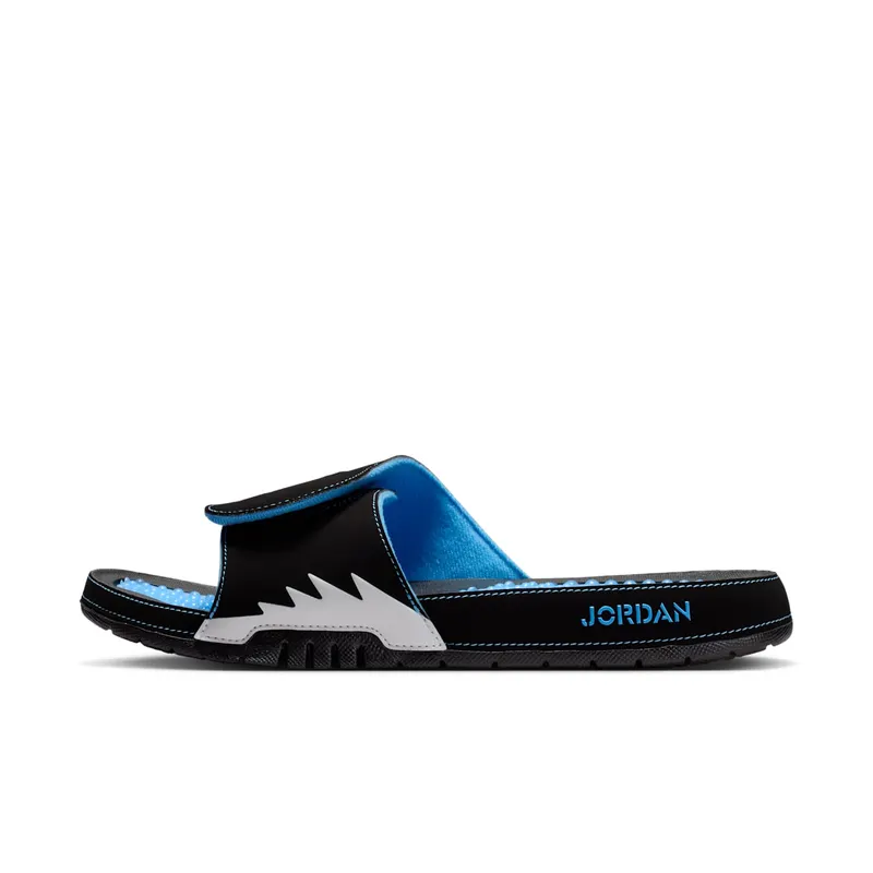 Air Jordan Hydro 5 Slide “Black / White / University Blue” (555501-004)