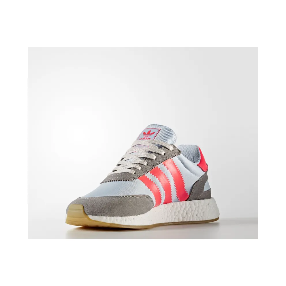 adidas Iniki Runner Grey Turbo Gum Chalk Solid Grey/Turbo Red/Gum (BB2098)