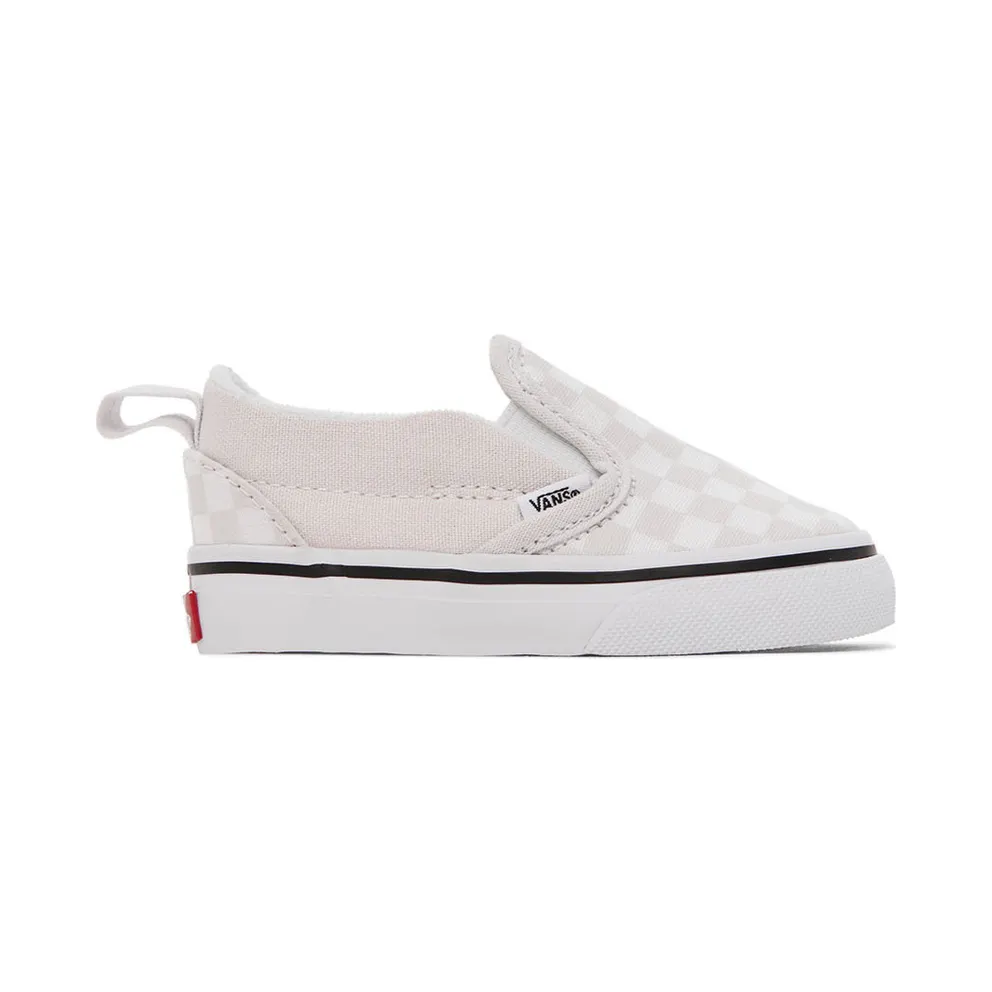 Vans Baby Beige & White Checkerboard Slip-On V Sneakers (VN0A5EFKBDS)