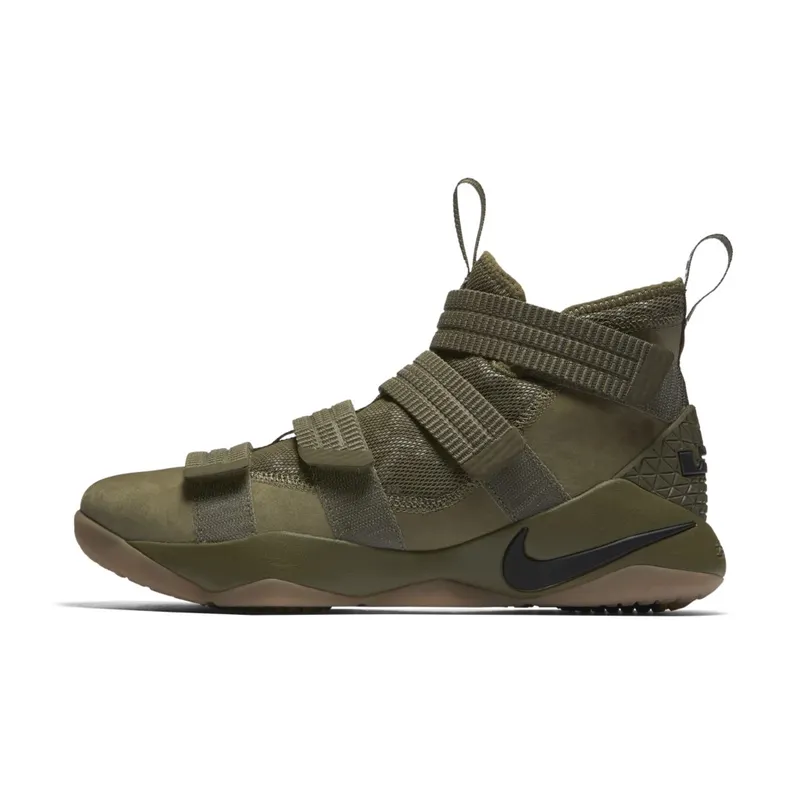 Nike LeBron Zoom Soldier 11 Olive Camo Medium Olive/Black-Black (897646-200)