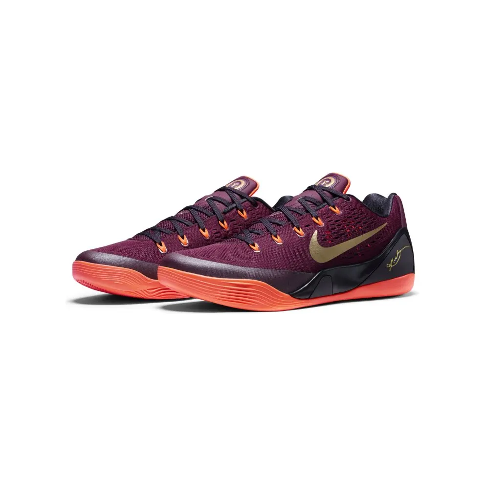 Nike Kobe 9 EM Deep Garnet Deep Garnet/Hyper Crimson-Cave Purple-Metallic Gold (646701-678)