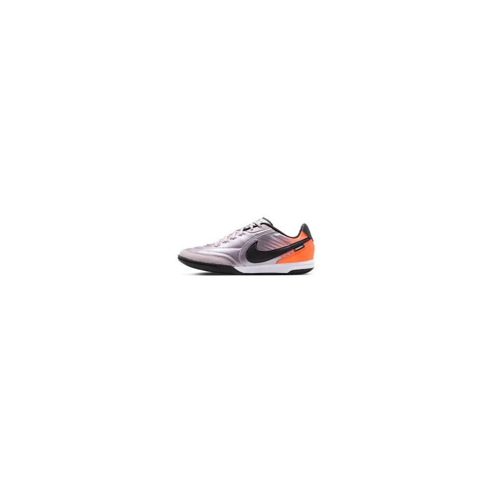 Nike Tiempo Streetgato PRM Heritage Indoor Court Low-Top “Bleached Lilac/Total Orange/Black” (IV6555-500)