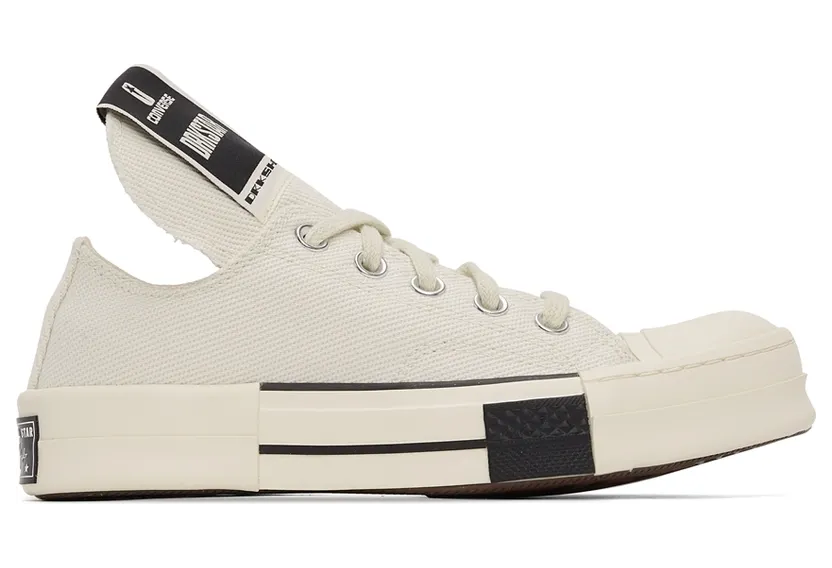 Rick Owens Drkshdw Off-White Converse Edition DRKSTAR OX Sneakers (DC01BX727 CTDR1)