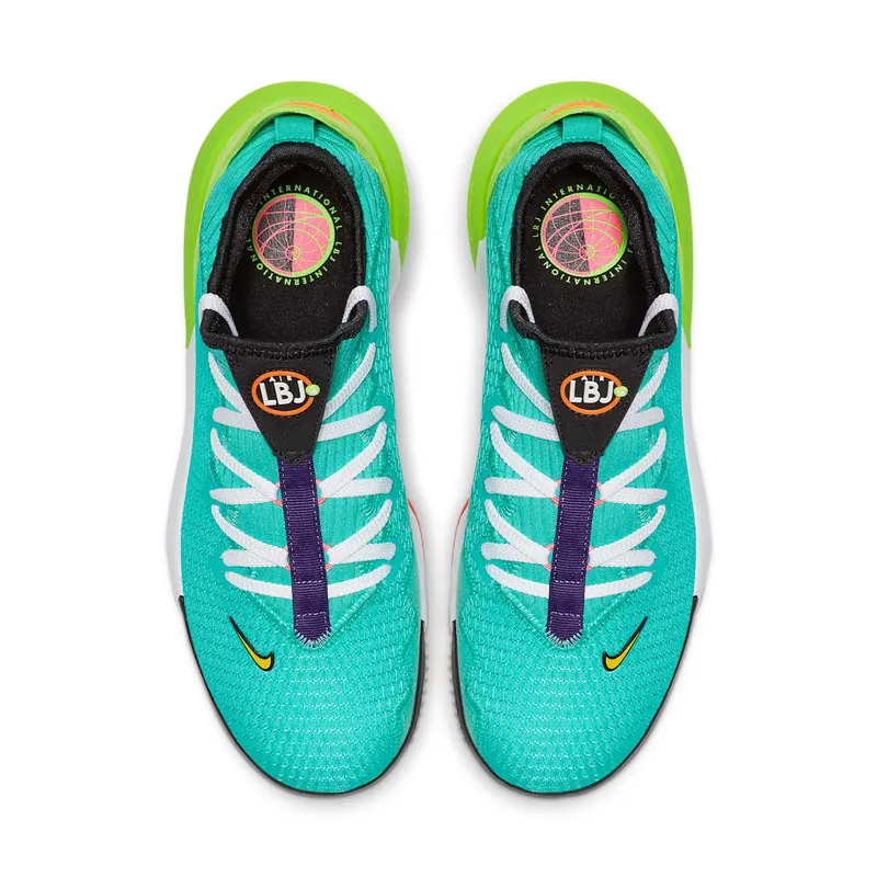 Nike LeBron 16 Low Air Max Trainer 2 Hyper Jade/Total Orange-Electric Green-Black (CI2668-301)