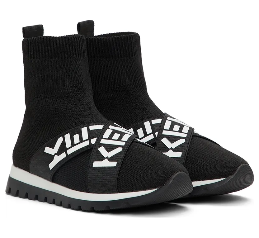 Kenzo Kids Black Sport Trainer Sneakers (K59020) (4)
