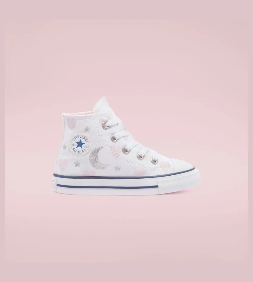 Converse My Wish Chuck Taylor All Star High Top White/pink/silver (771093C)