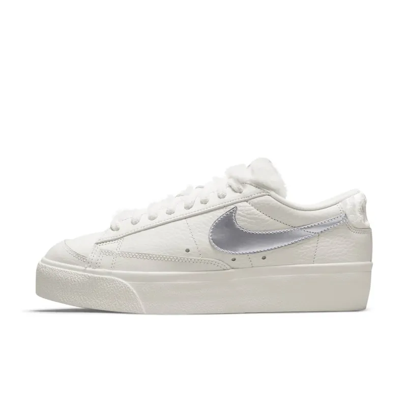 Nike Blazer Low Platform Faux Sherpa Fur (DO8993-100)
