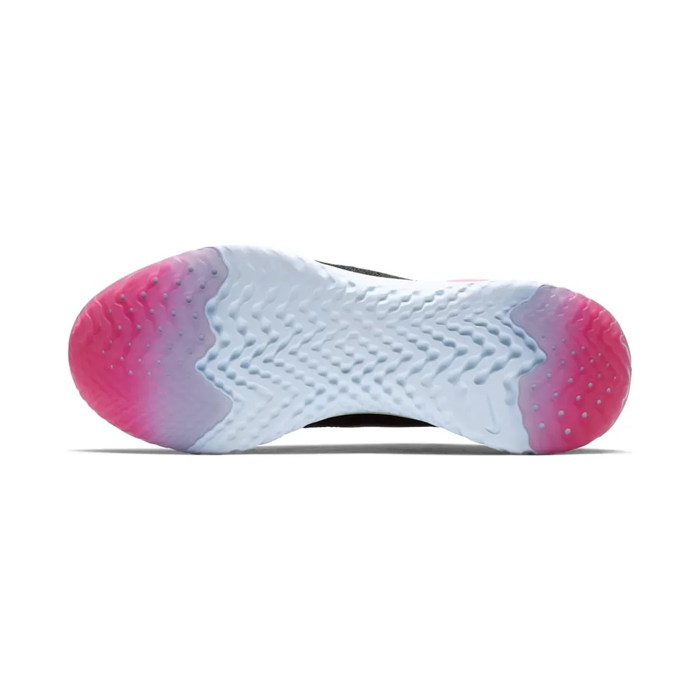 Nike Epic React Flyknit 2 Black Sapphire Hyper Pink Black/Black-Sapphire-Lime Blast-Hyper Pink-Blue Tint (BQ8928-003)