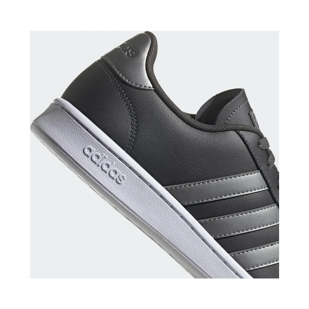 Adidas Grand Court Carbon / Iron Metallic / Cloud White (H04547)