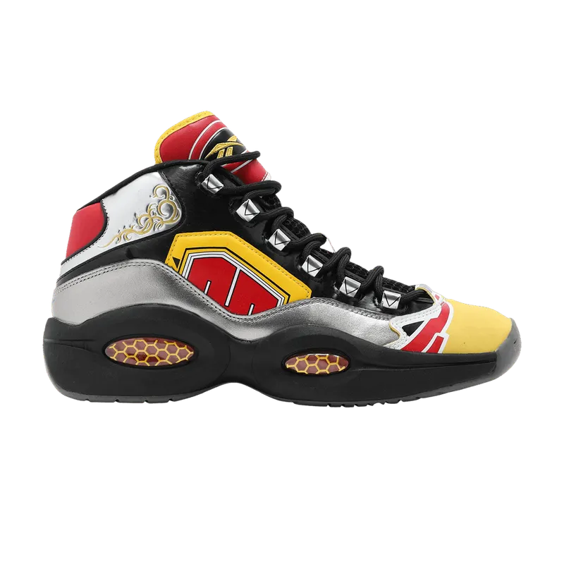 Adidas Power Rangers Question Mid Black / Silver Metallic / Vector Red (GY0590)