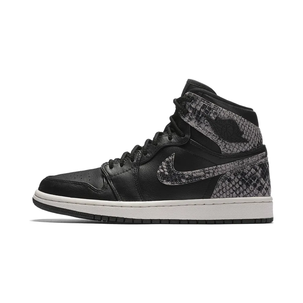 Jordan 1 Retro High Black Snake (W) Black/Black-Phantom (AH7389-014)