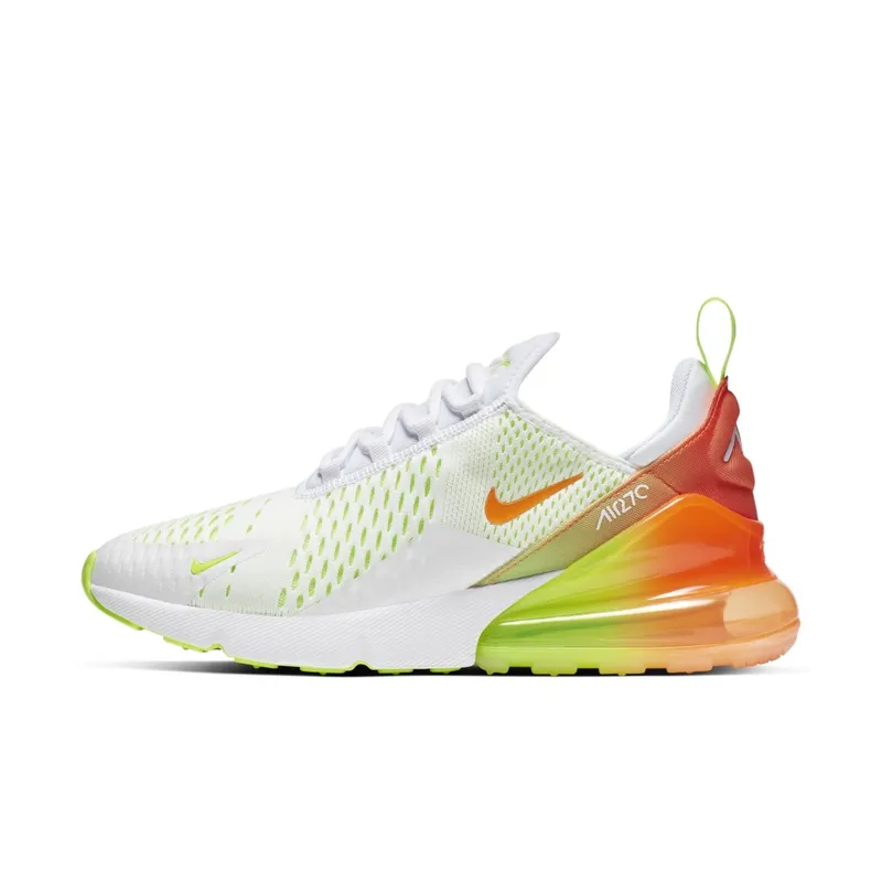 Nike Air Max 270 White Gradient White/Lime-Orange (CN7077-181)
