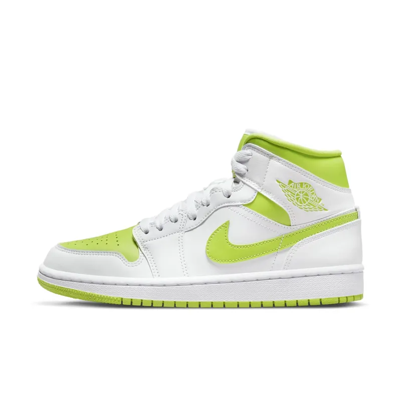 Jordan 1 Mid White Lime (W) (BQ6472-131)