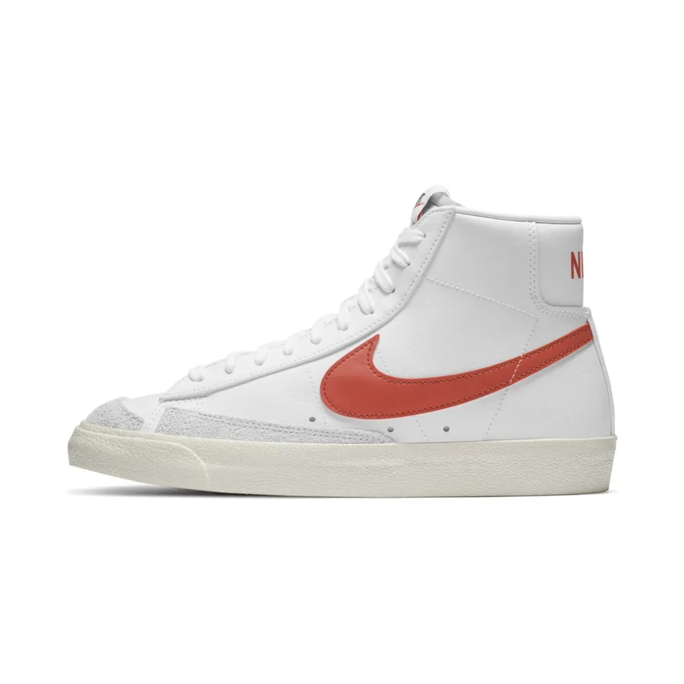 Nike Blazer Mid 77 White Bright Crimson White/White-Bright Crimson (BQ6806-110)