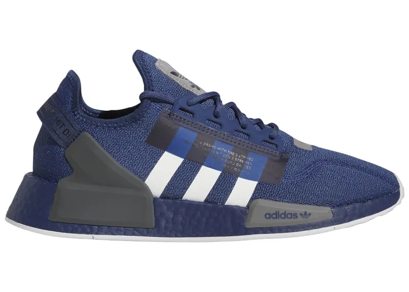 adidas NMD R1 V2 Tech Indigo Cloud White Grey Three (ID7968)