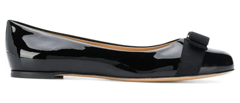 Ferragamo Varina Ballerina Shoes Black (01A181574556)