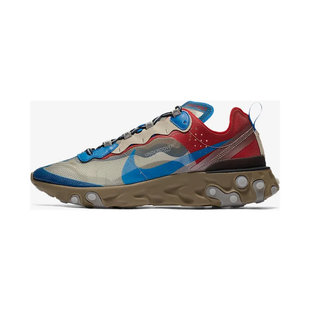 Nike React Element 87 Undercover Light Beige Chalk Light Biege Chalk/Signal Blue (BQ2718-200)
