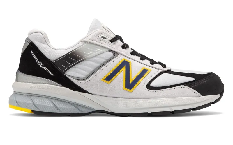 New Balance 990v5 Silver Black Yellow Silver/Black (M990SB5)
