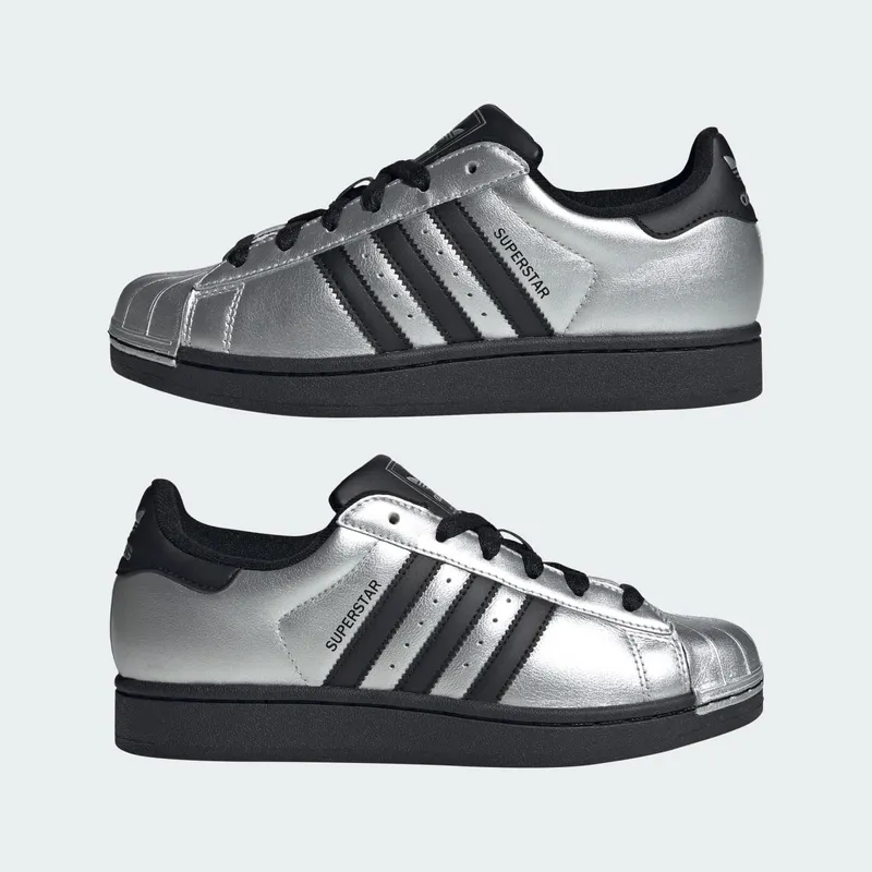 Adidas SUPERSTAR II Shoes Silver Metallic / Core Black / Core Black (IH1599)