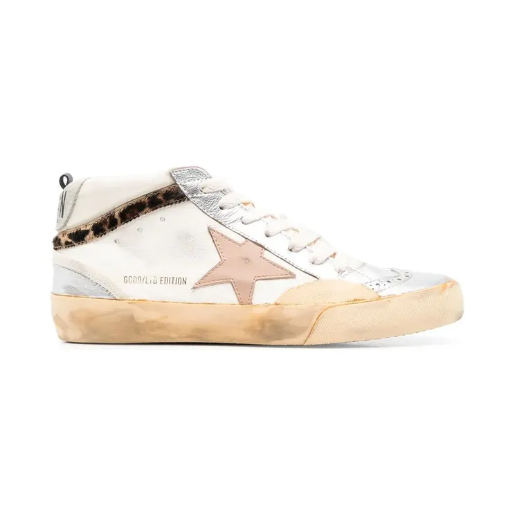 Golden Goose Mid-Star high-top sneakers – Beige (GWF00460F004004)