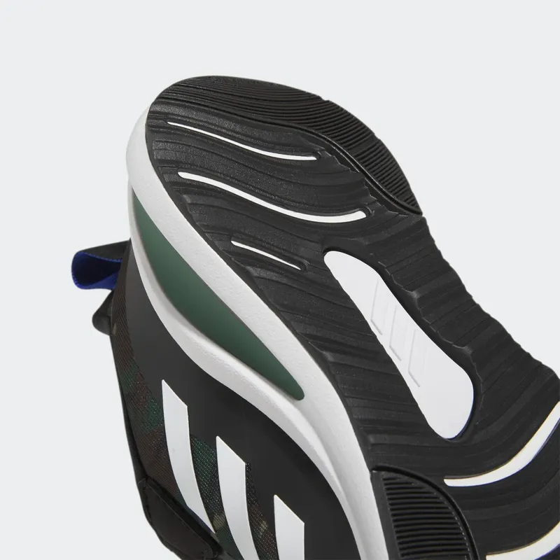 Adidas FortaRun Sport Running Lace and Top Strap Core Black / Cloud White / Green Oxide (GV9473)