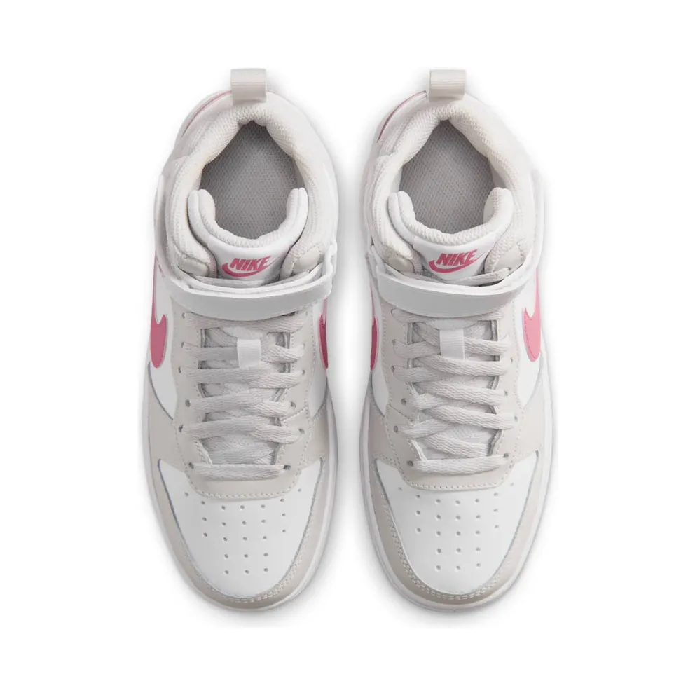 Nike Court Borough Mid 2 White Vast Grey Peony (CD7782-133)