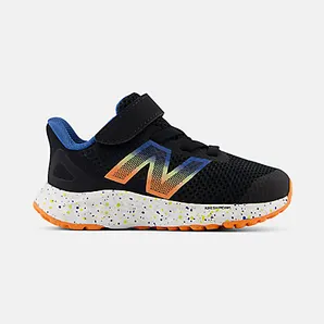 New Balance Fresh Foam Arishi v4 Bungee Lace Black Blaze Orange Blue Agate (IAARIBS4)