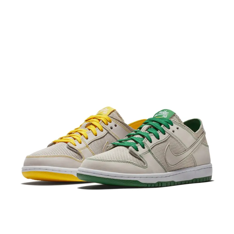 Nike SB Dunk Low Decon Ishod Wair Mismatch White/White-Aloe Green-Tour Yellow (AR1399-113)